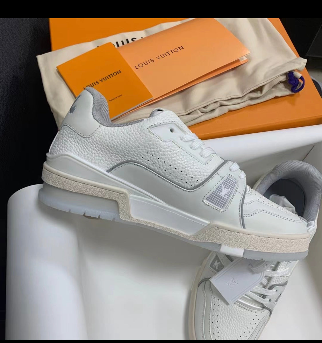 Sneakers Lv trainers monochrome facture