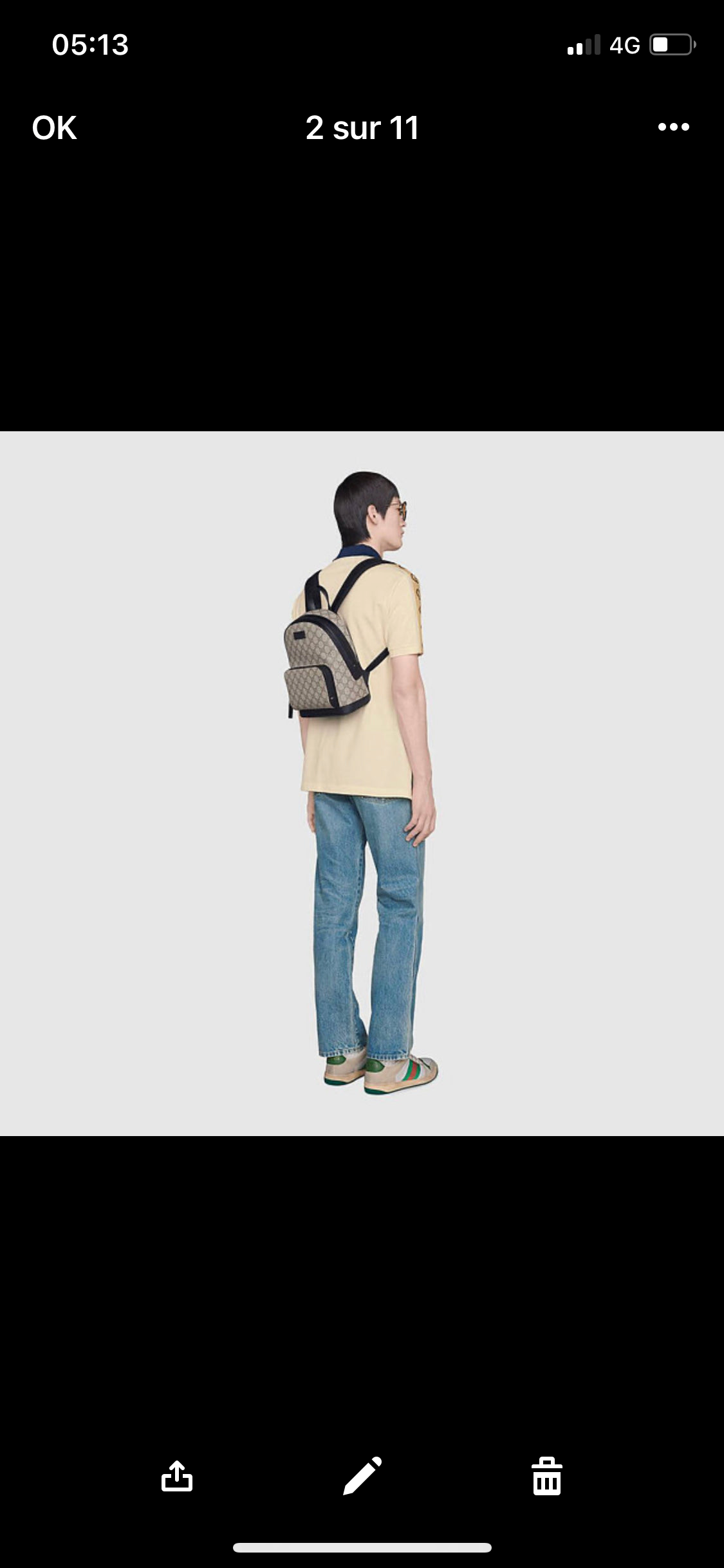 Sac A dos Gg facture