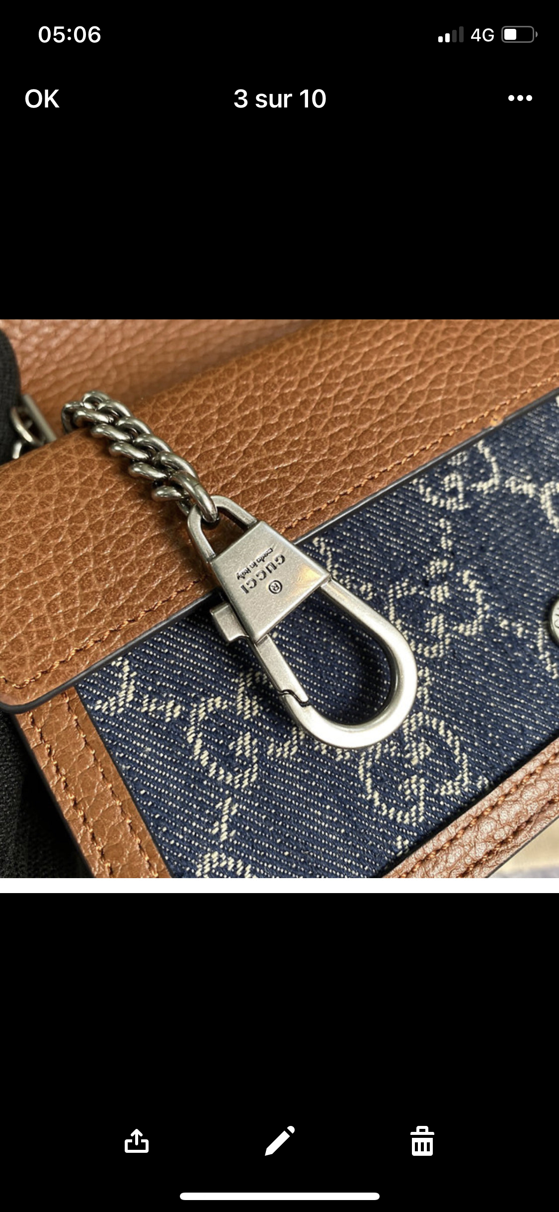 Sac à main Dionysus   Blue jean facture