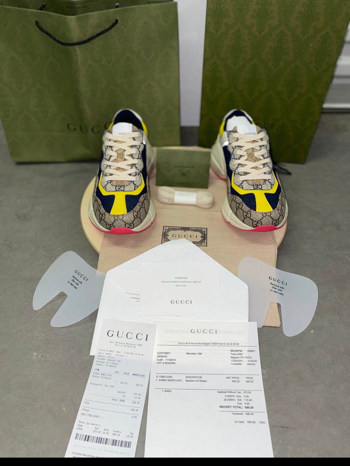Sneakers Gg Rython facture