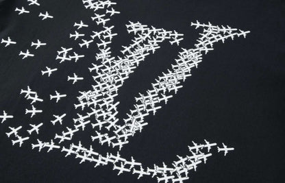 T shirt Lv aviateur noir