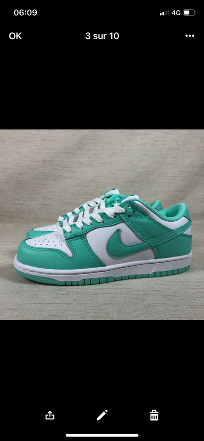Dunk low green glow stock X authentification ✔️facture