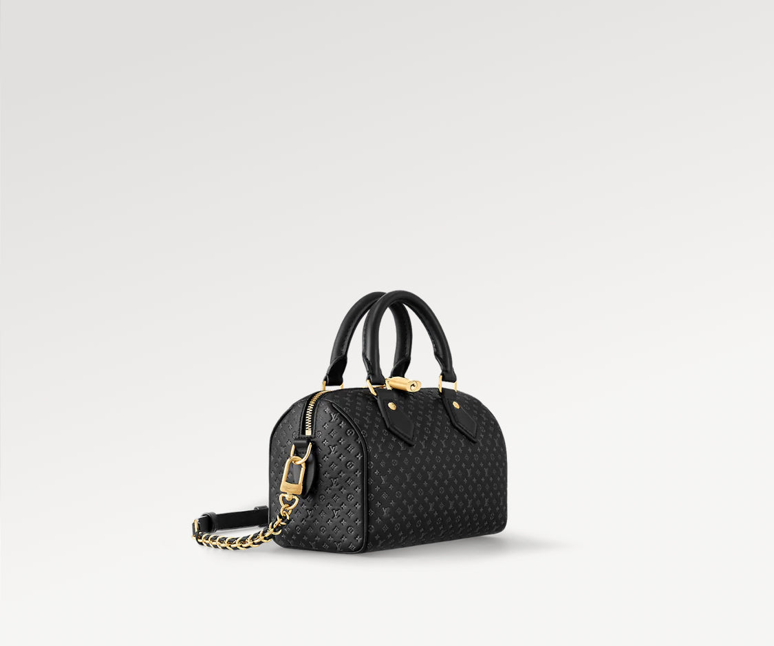 Black speedy shoulder bag 20 invoice