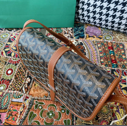 Sac Belvédère  vintage leather brown facture