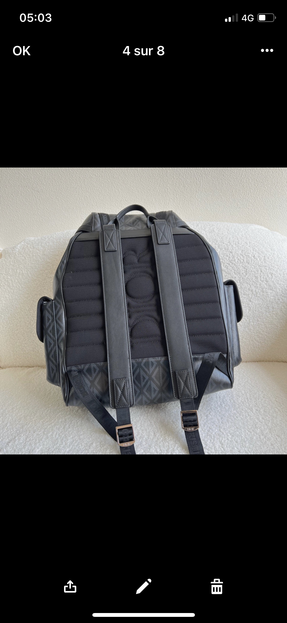 Black CD Backpack invoice