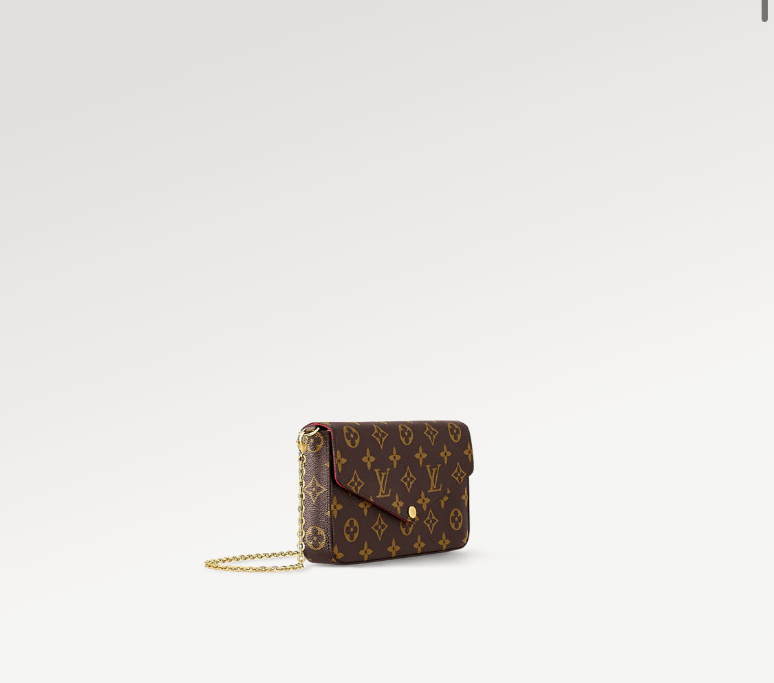 Pochette felicie toile monogram facture