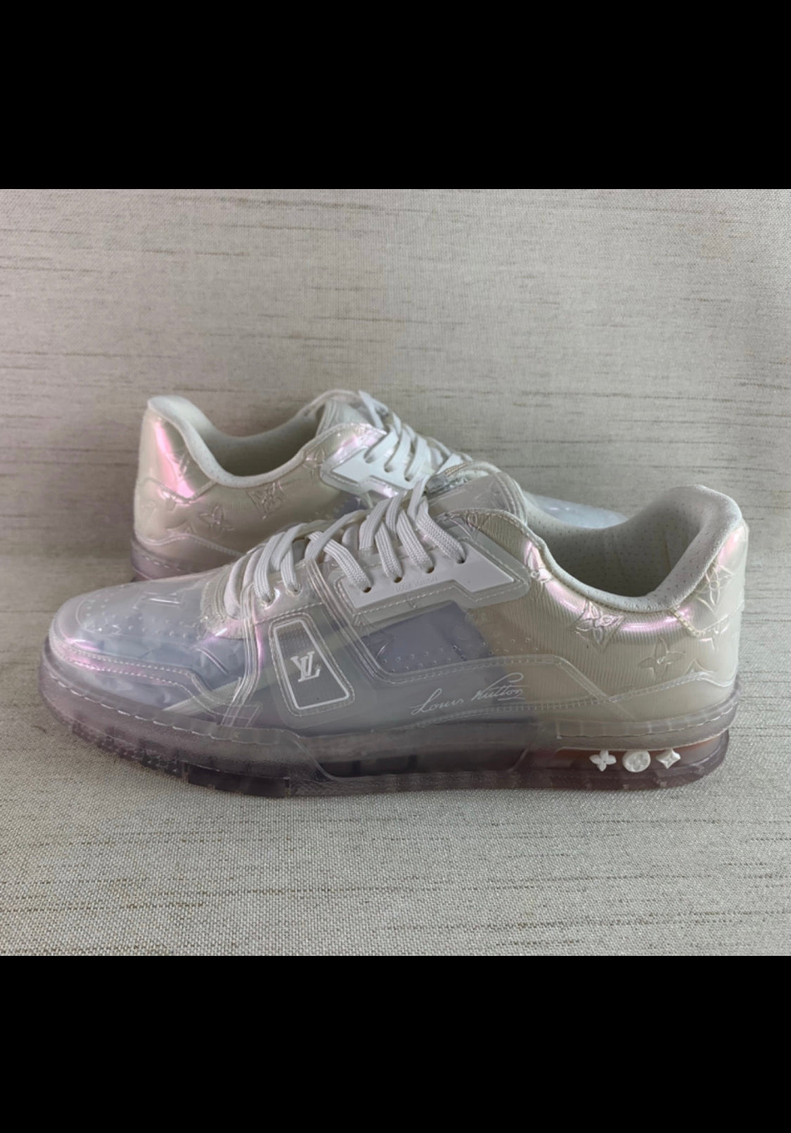 Sneakers Lv trainers transparent facture