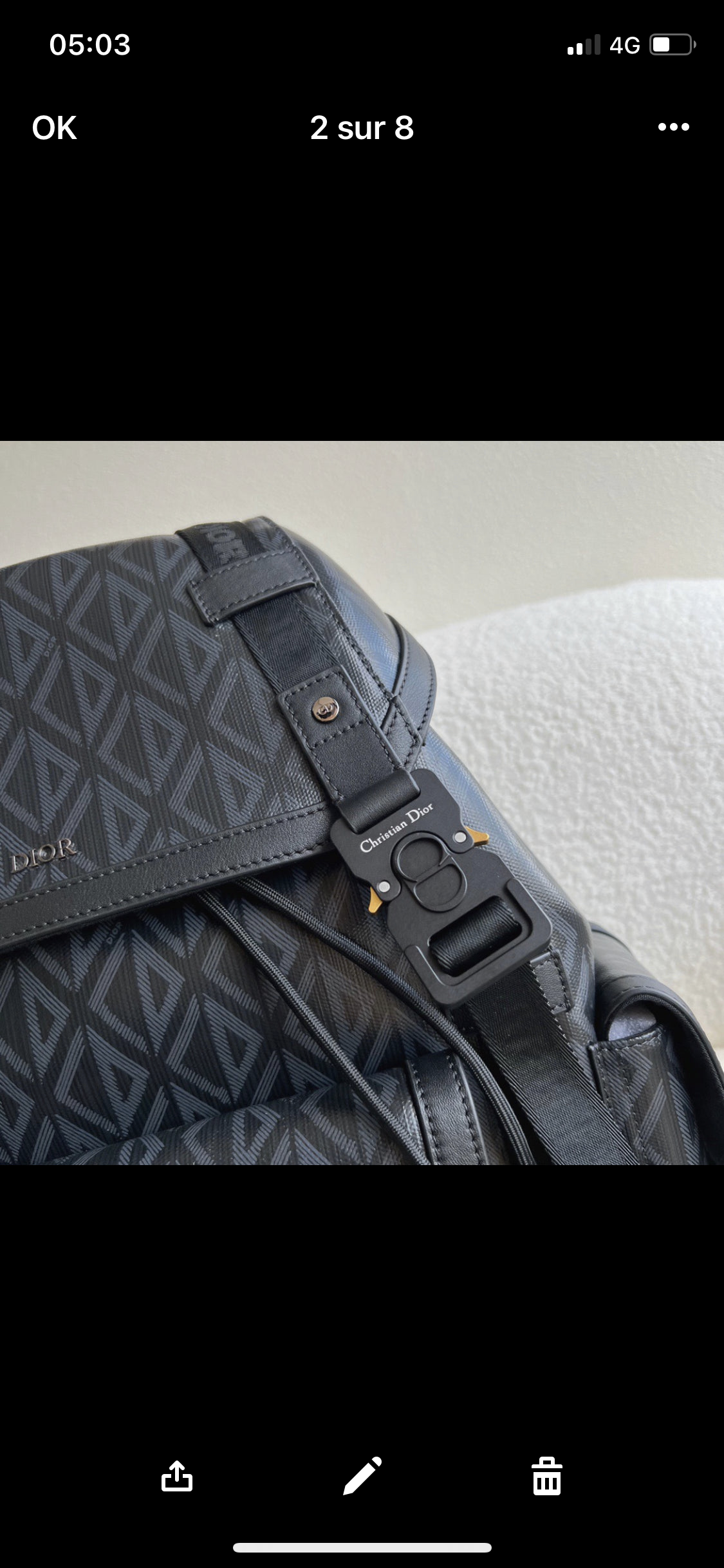 Black CD Backpack invoice
