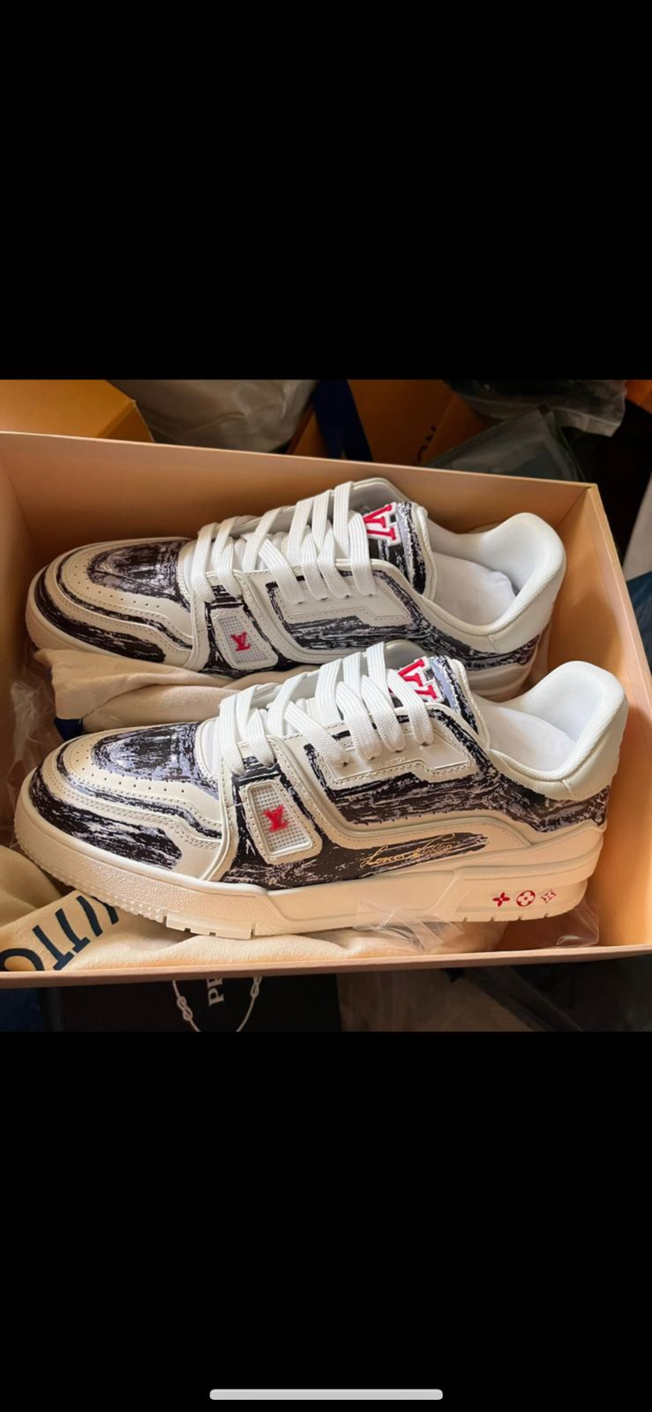 Lv trainers cuir facture