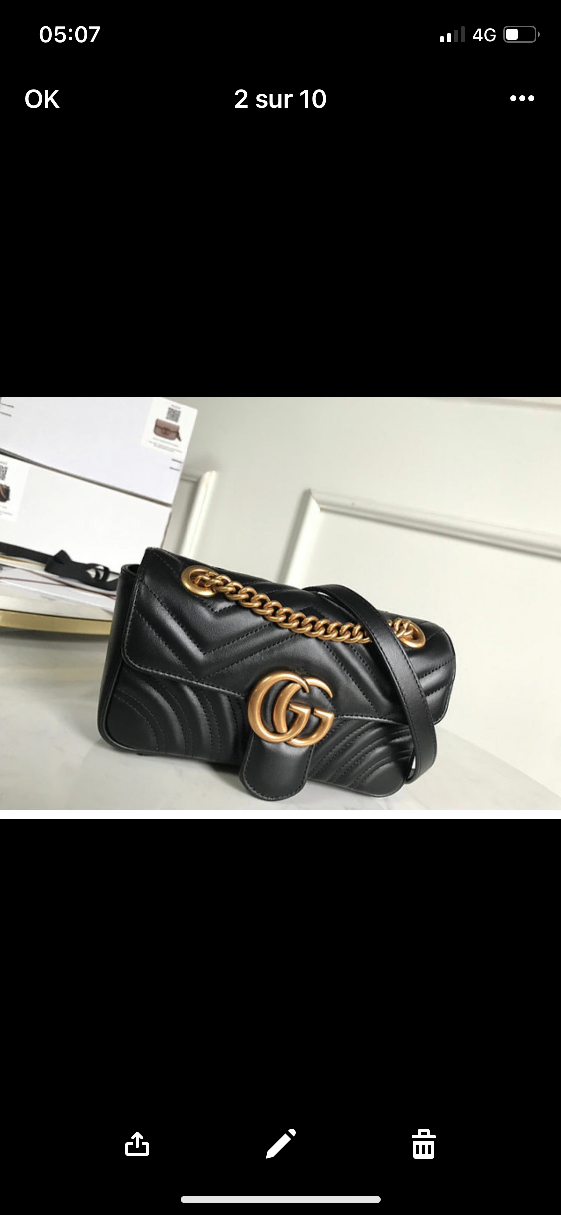 Sac à main Gg marmont facture