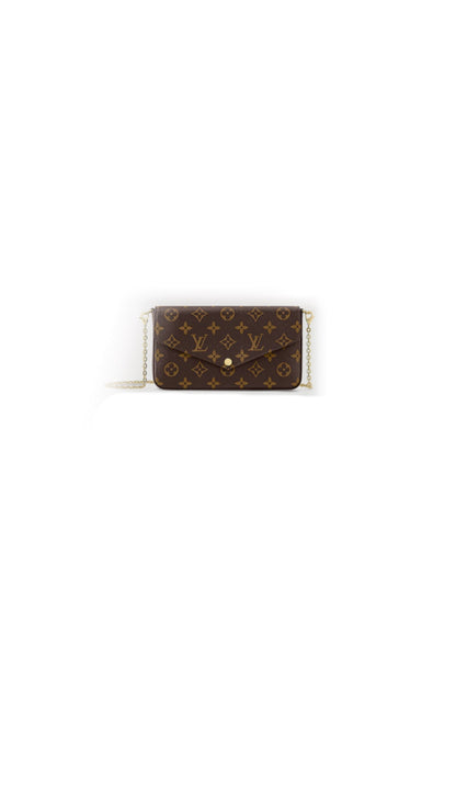 Pochette felicie toile monogram facture