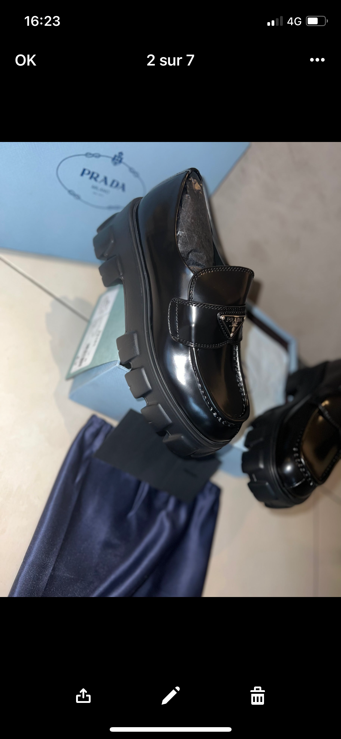 Black Prd invoice loafers