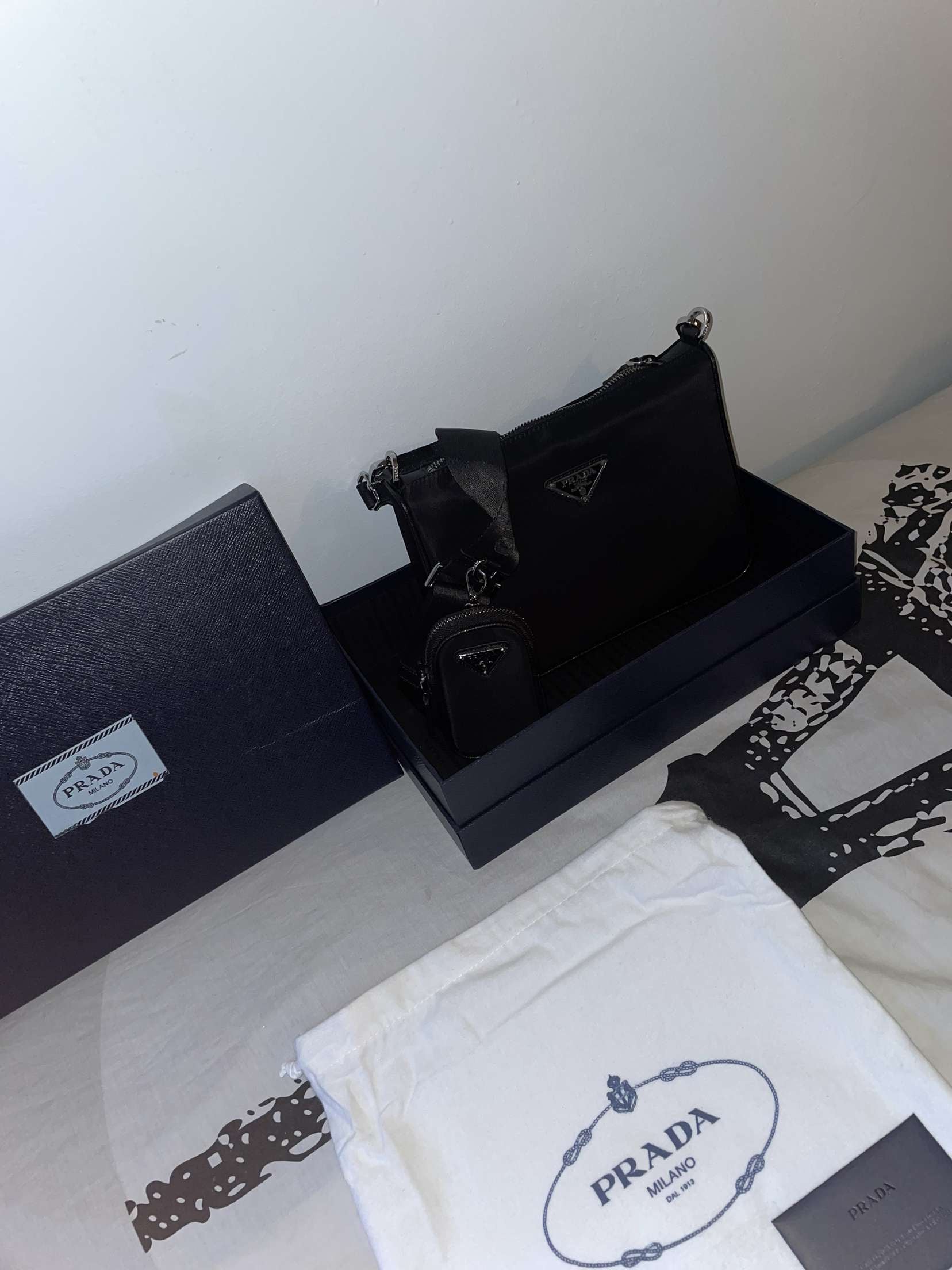 Black nylon PRD bag invoice