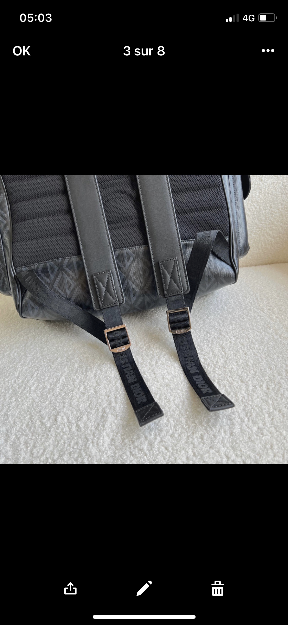 Black CD Backpack invoice