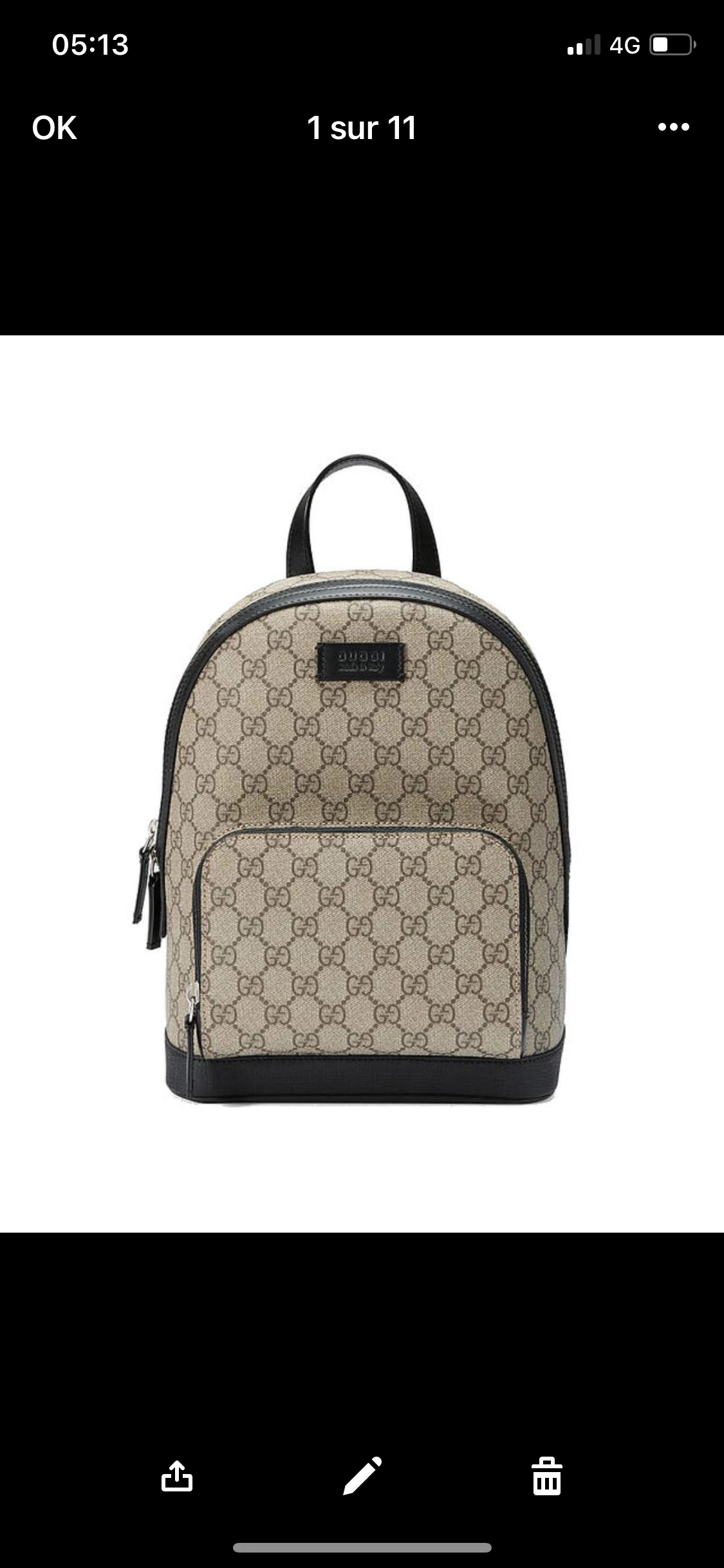 Sac A dos Gg facture