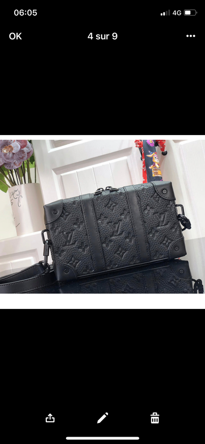 Pochette Trunk noir  facture