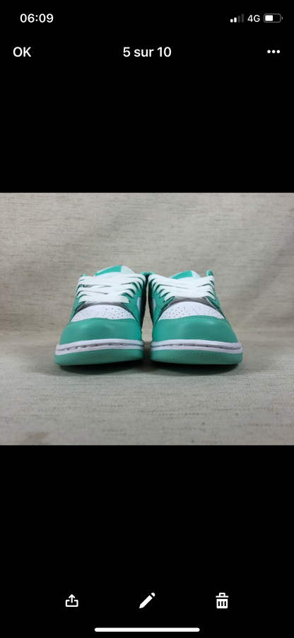 Dunk low green glow stock X authentification ✔️facture