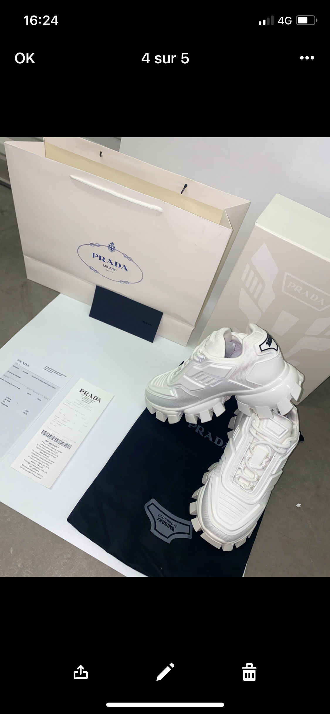 Sneakers Prd cloudbust blanche facture