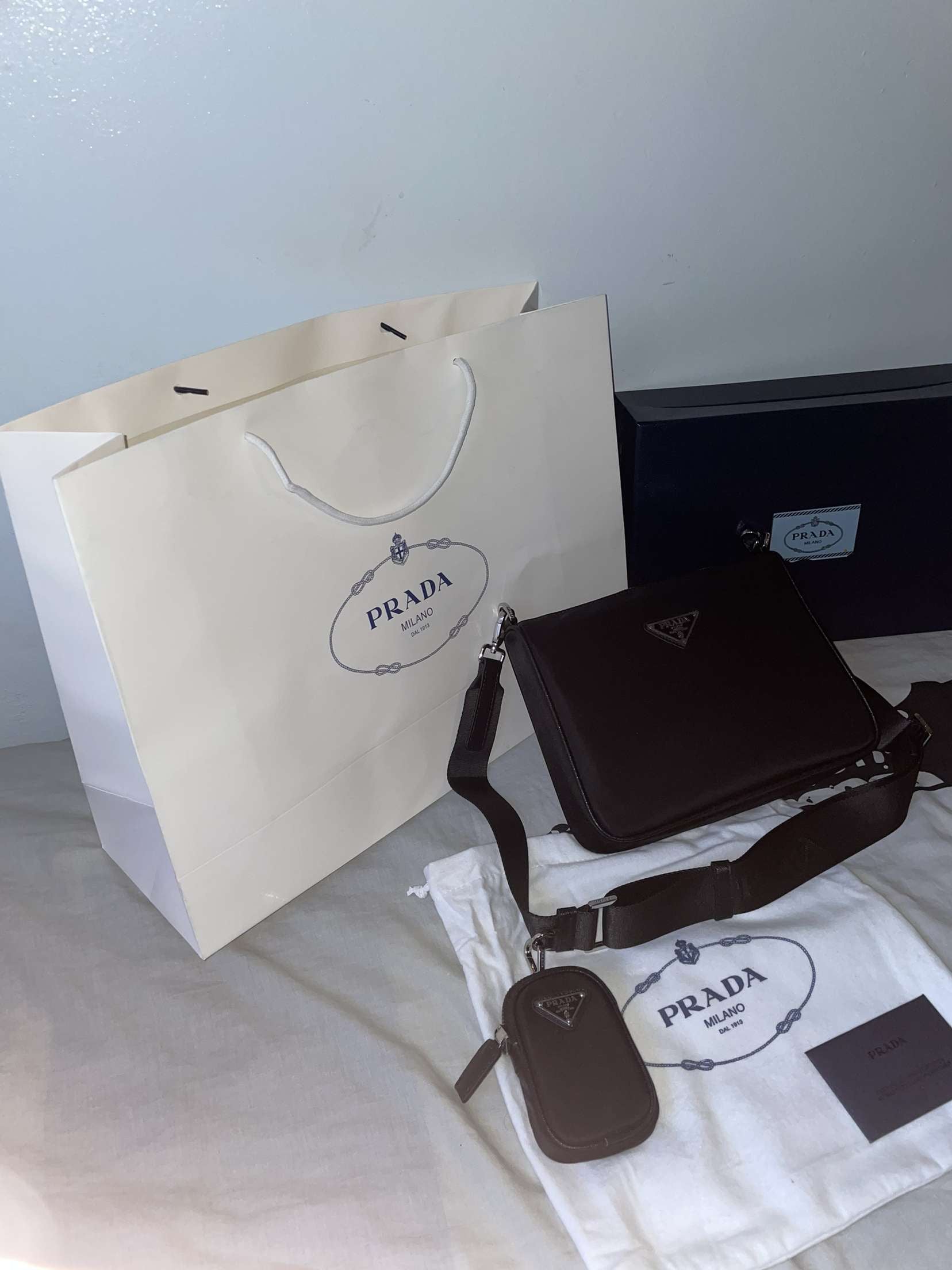 Black nylon PRD bag invoice