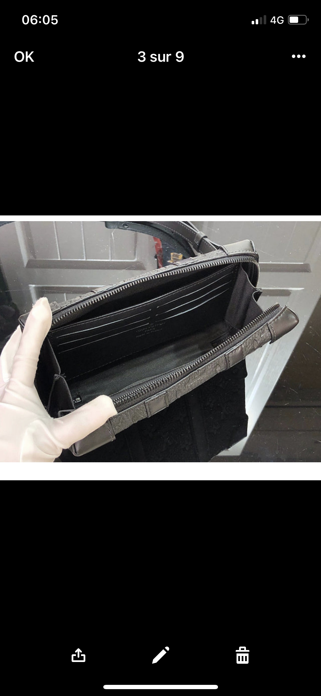 Pochette Trunk noir  facture