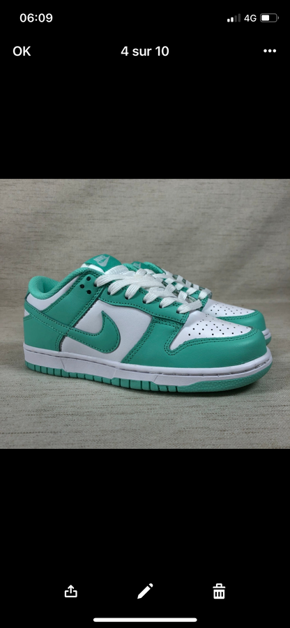 Dunk low green glow stock X authentification ✔️facture