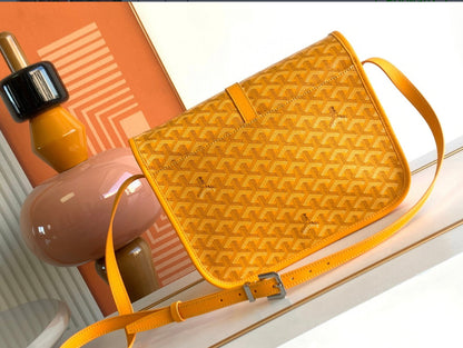 Sac Belvédère  yellow leather facture
