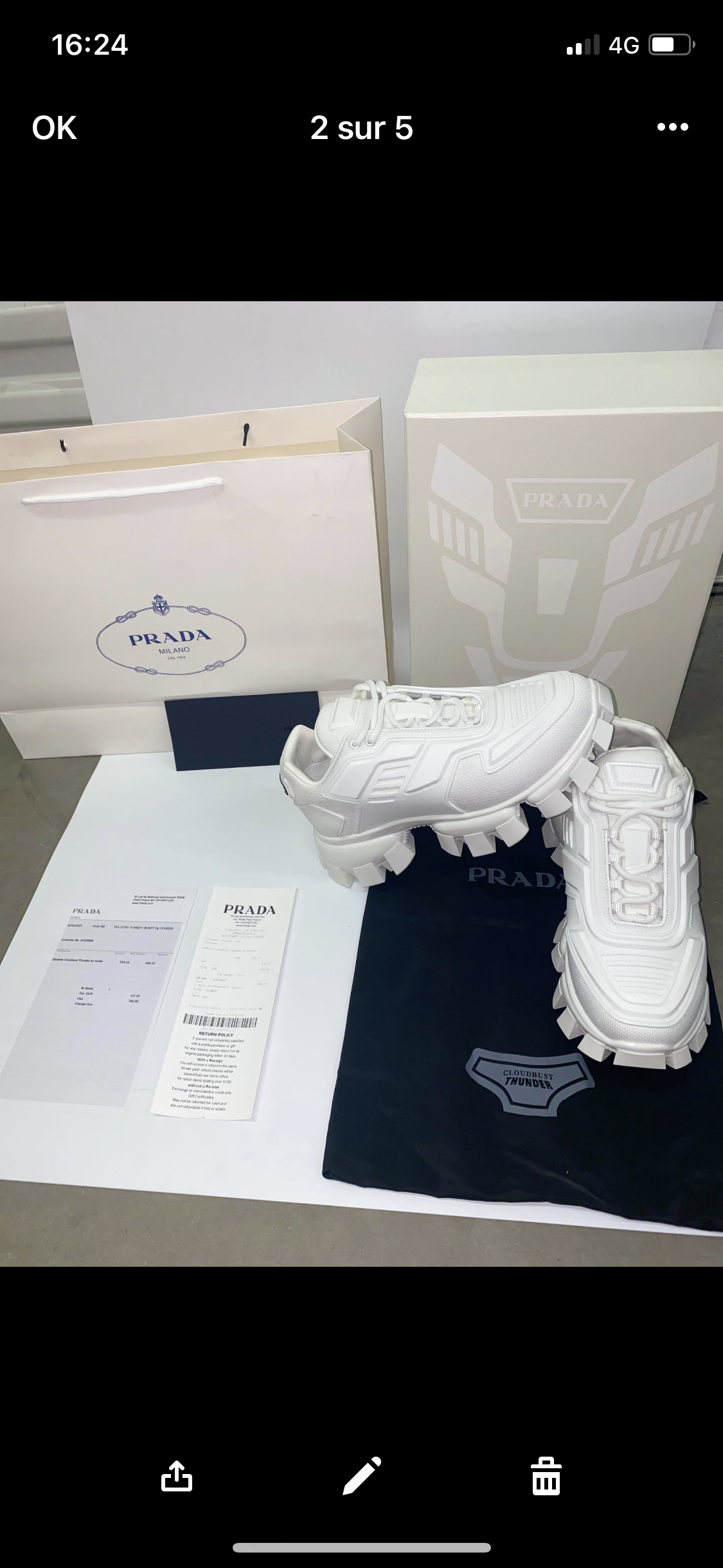Sneakers Prd cloudbust blanche facture