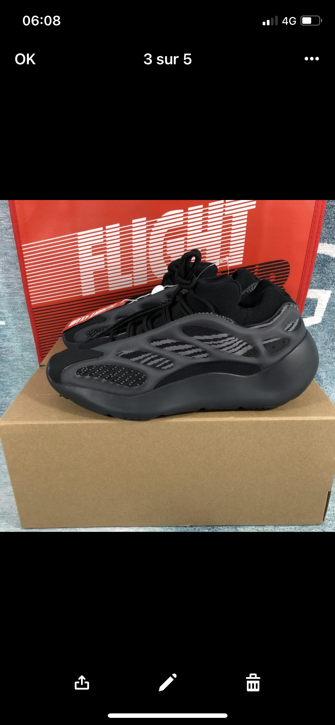 Yz 700 v3 azael black Invoice flight club Authentication ✔️ 1:1